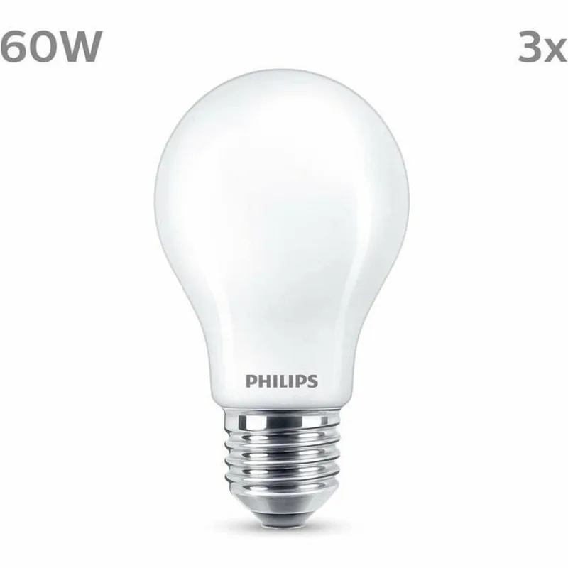 Lamp Mat - 60 W - E27 - Warmwit licht - 3 stuks fra Philips – produktbillede
