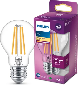 Lamp Transparant - 100 W - E27 - warmwit licht fra Philips – produktbillede 1 af 2