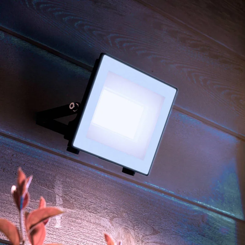 LED-buitenspot Lois UE flood, 14 W, 5.000 K, IP65 från Philips i Antracit, Vit – produktbild