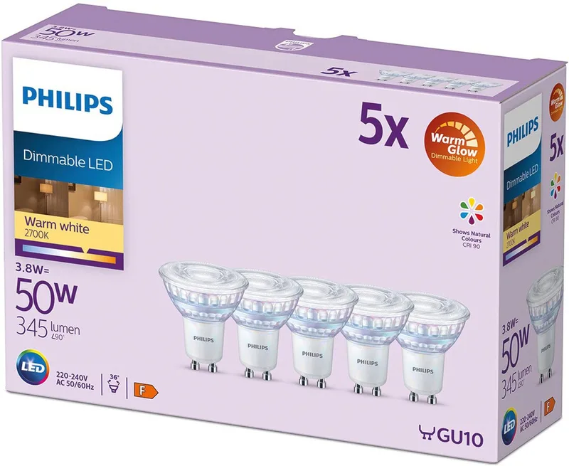 Philips 8721103152534 Eclairage à spot LED CEE: F (A - G) transparent de Philips en Blanc – photo produit
