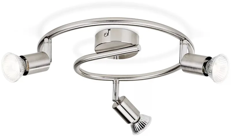 Limbali opbouwspot - 3-lichts van Philips in Nikkel – productfoto