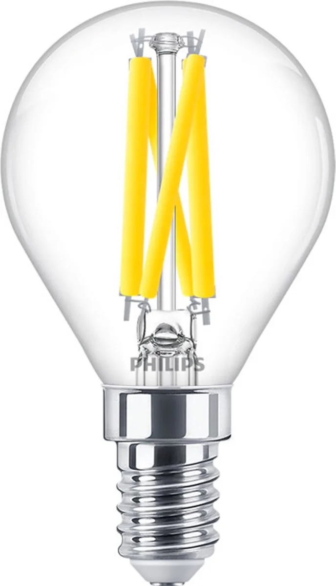 MASTER LED E14 Kogel Filament Helder 5.9W 806lm - 922-927 Dim To Warm | Beste Kleurweergave - Dimbaar - Vervangt 60W de Philips – photo produit