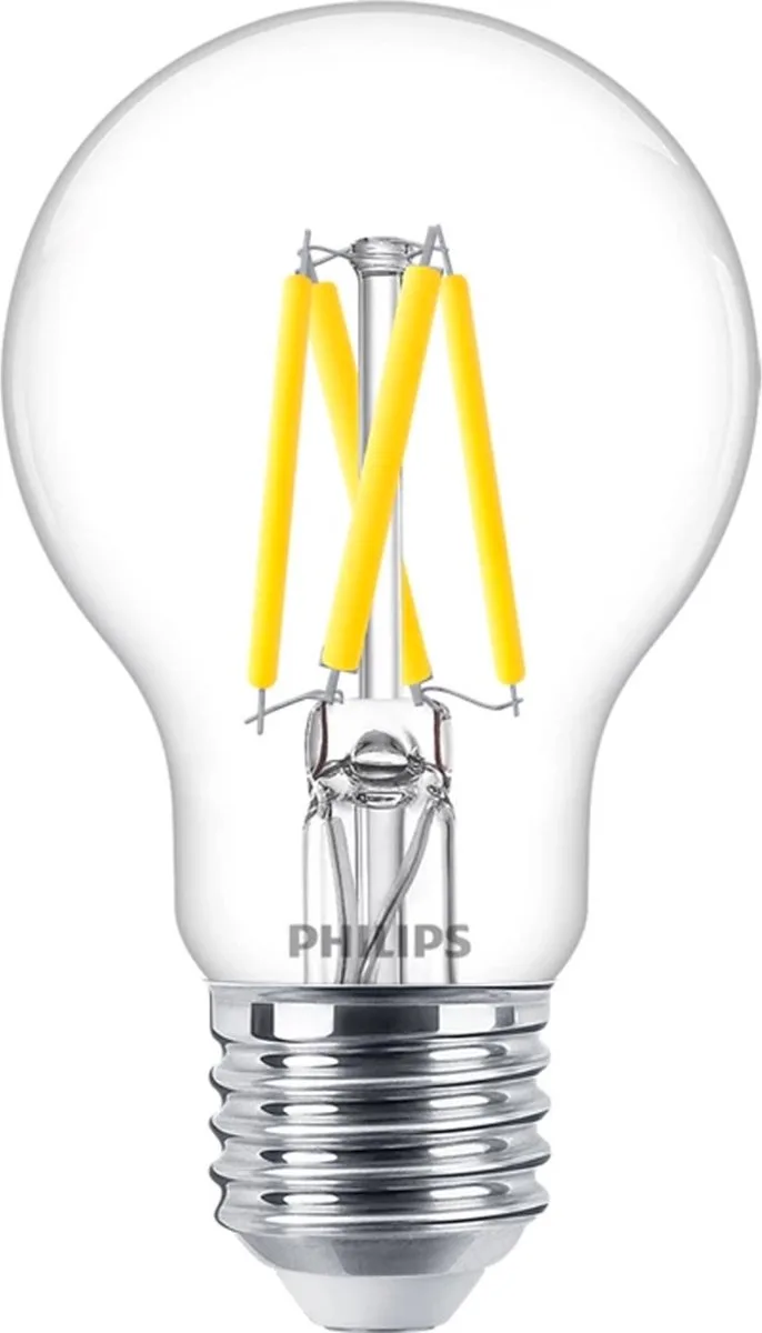 MASTER LEDbulb E27 Peer Filament Helder 3.4W 470lm - 922-927 Dim To Warm | Beste Kleurweergave - Dimbaar - Vervangt 40W de Philips – photo produit