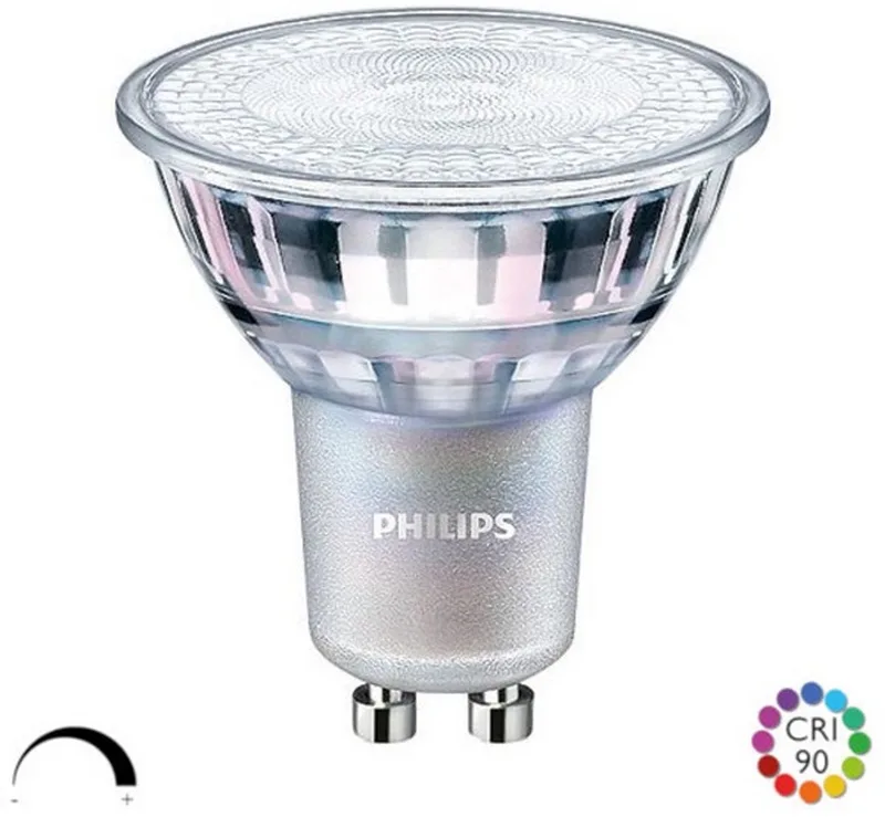 MASTER Value LED Spot GU10 PAR16 3.7W 365lm 60D - 930 Warm Wit | Beste Kleurweergave - Dimbaar - Vervangt 50W de Philips – photo produit