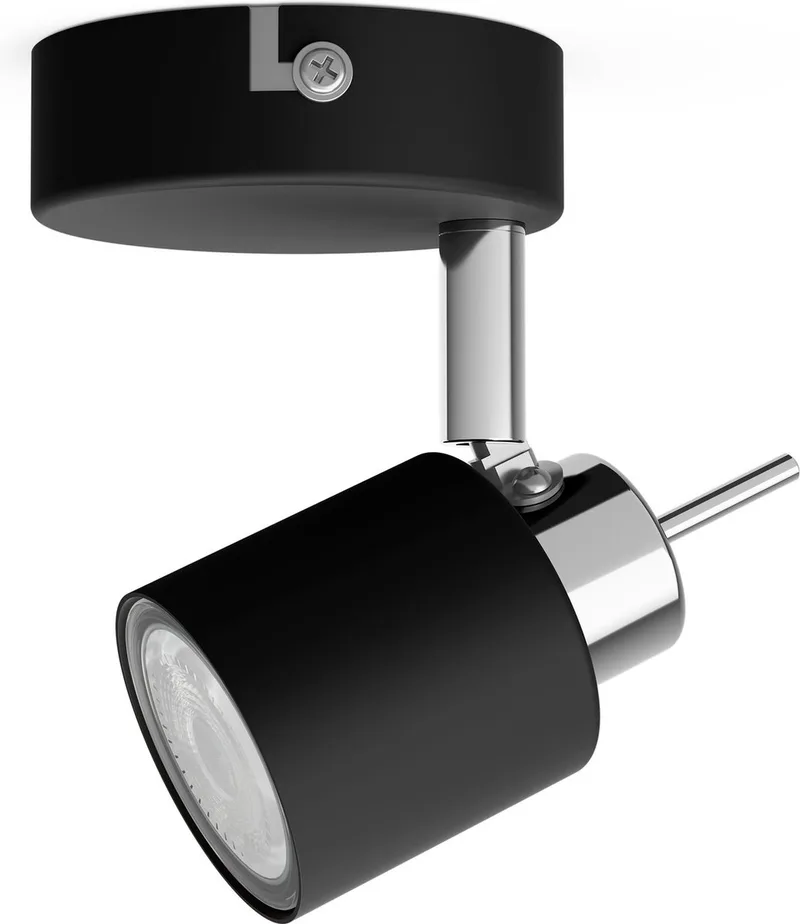 Meranti ytmonterad spotlight, 1-ljus från Philips i Svart – produktbild