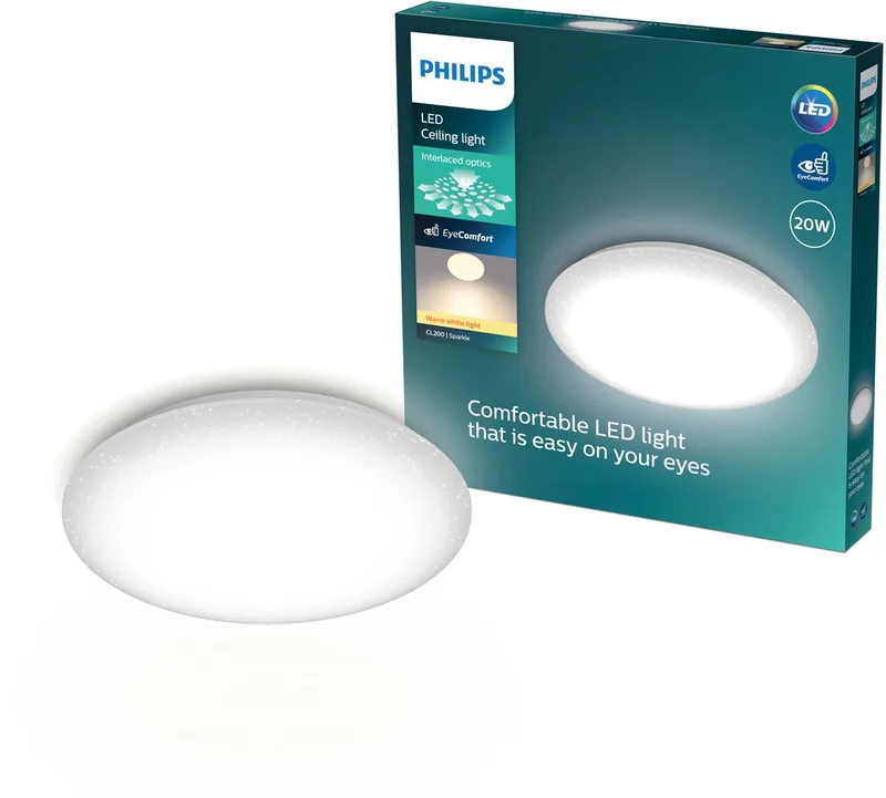 Philips 8721103069054 Plafonnier LED LED LED intégrée blanc de Philips en Blanc – photo produit