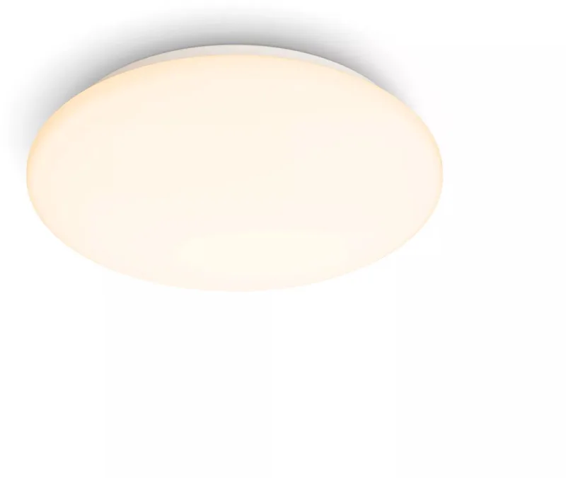 Moire Plafondlamp - LED verlichting - Helder wit licht: 3000K - Diameter: 24 cm - Wit - Rond de Philips en Blanc – photo produit