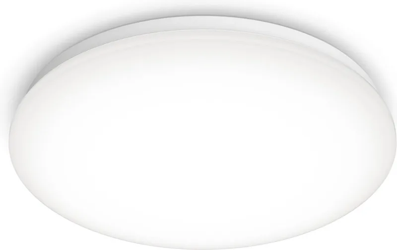 Moire plafonnière - koelwit licht - groot fra Philips i Hvid – produktbillede