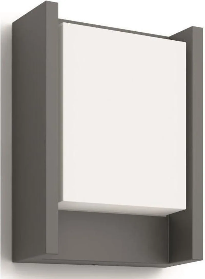 Applique Murale Led Verticale Arbour 600 Lumens 4000k 6w de Philips en Anthracite – photo produit