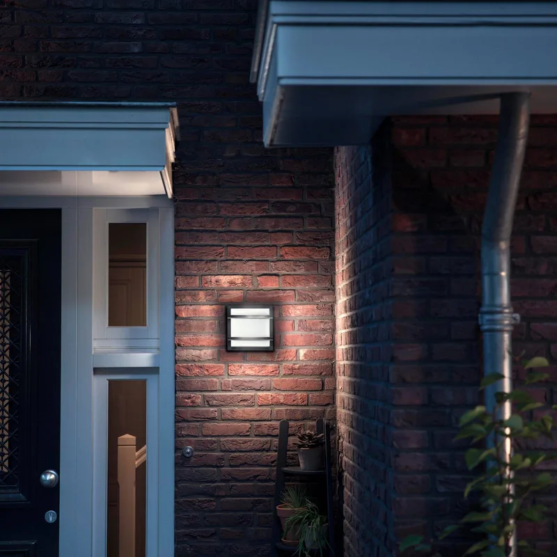 myGarden Petronia LED-væglampe fra Philips i Antracit, Hvid – produktbillede