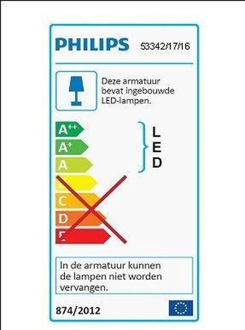 myLiving Dender matt chrome LED Spot light från Philips i Mat chroom & geelkoper – produktbild