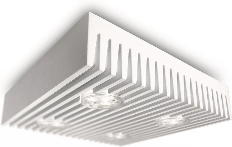 myLiving Row - Plafondlamp 4 lichts - LED von Philips in Weiß – Produktfoto