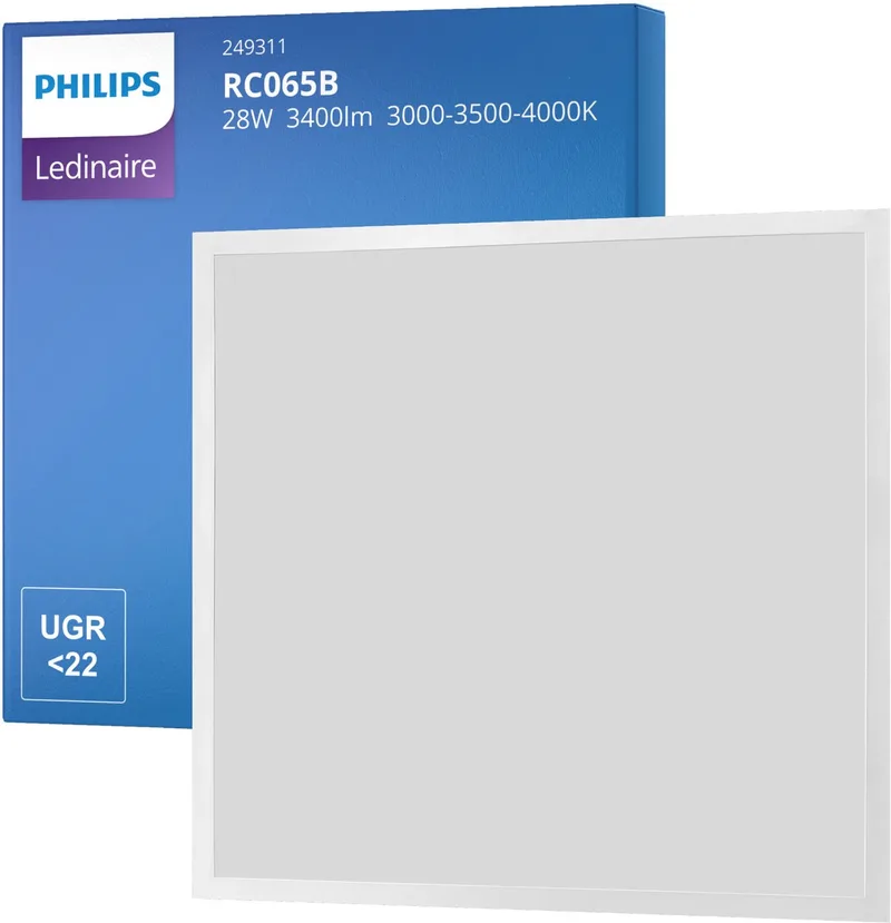 Paneel Ledinaire RC065B G5 28W 3400lm - 830-840 CCT | 60x60cm - UGR <22 by Philips in Dark green – product photo