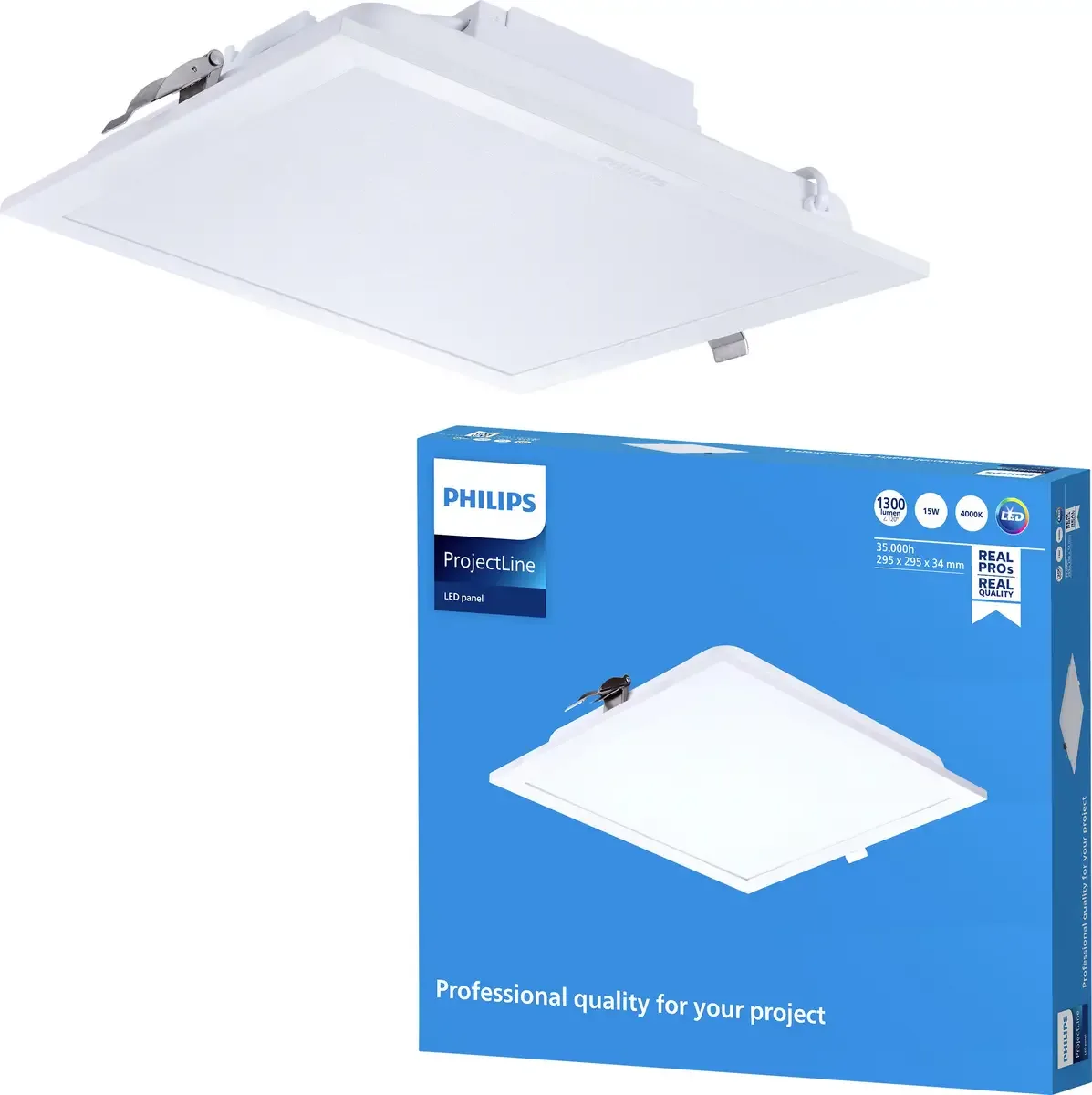 Philips 8719514955288 Panneau à LED 15 W blanc neutre blanc de Philips en Blanc – photo produit