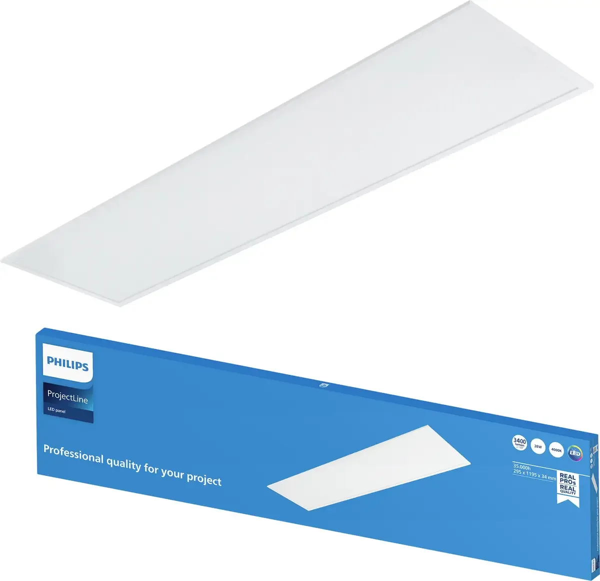 Philips 8719514955318 Panneau à LED 28 W blanc neutre blanc de Philips en Blanc – photo produit