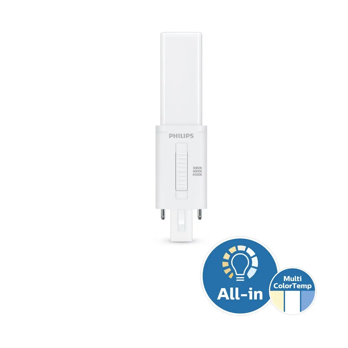 Philips 8721103135339 LED-Kompaktlampe EEK E (A - G) G23 Röhrenform 3.5 W Warmweiß (Ø x L) 26 mm x 136 mm 1 St. de Philips – photo produit