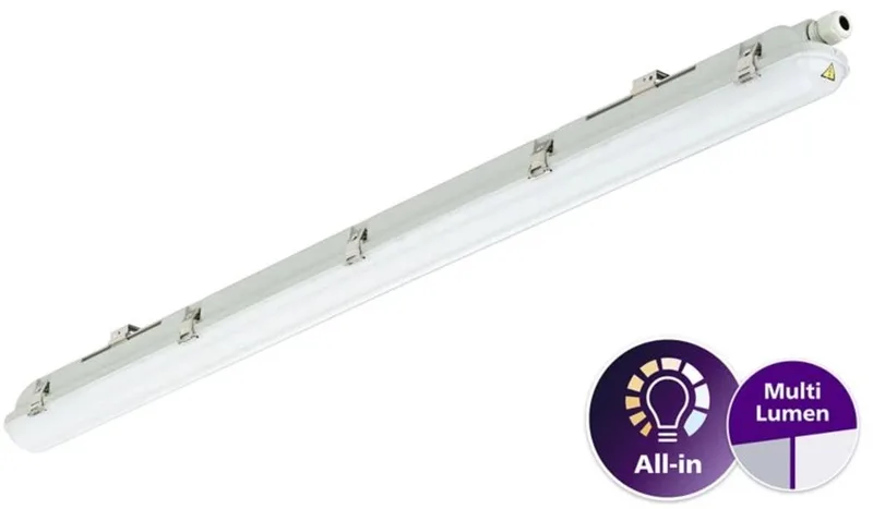 Philips LED Waterdichte Montagebalk Ledinaire WT065C 23/42W 2900/4800lm - 840 Koel Wit | 120cm de Philips – photo produit