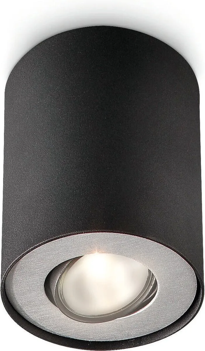 Pillar opbouwspot - 1-lichts von Philips in Schwarz – Produktfoto