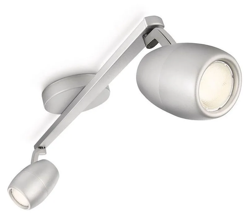 Plafondspot / Plafondlamp PHILIPS ecomoods Ease, 560164816, 2x10W ECOlamp by Philips in Aluminium – product photo