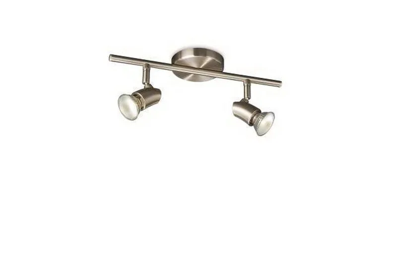Plafondspot / Plafondlamp PHILIPS Kinja, 544917PN, Excl. lichtbron(nen) de Philips en Matt Chrome – photo produit