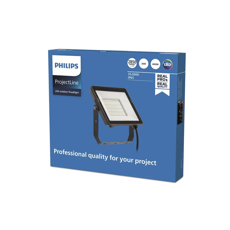 Ip65 30w 4000 K 2850 Lm Loftslampe fra Philips i Sort, Helder – produktbillede