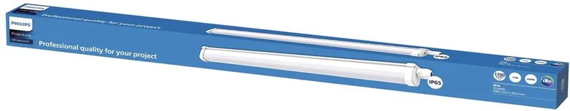 Projectline fugttæt lysspreder 60 cm fra Philips i Hvid – produktbillede
