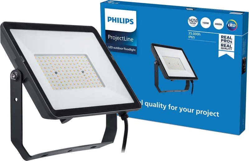 ProjectLine udendørs LED-spot 4.000K 150W fra Philips i Sort – produktbillede