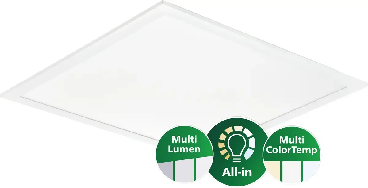 RC133V G6 29_36_43S/830_40 PSD W62L62 OC 8720169749924 LED-Panel 31 W Weiß Weiß by Philips – product photo