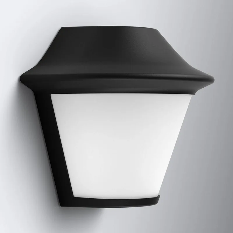 Serres myGarden - zwarte buitenwandlamp de Philips en Noir, Blanc – photo produit