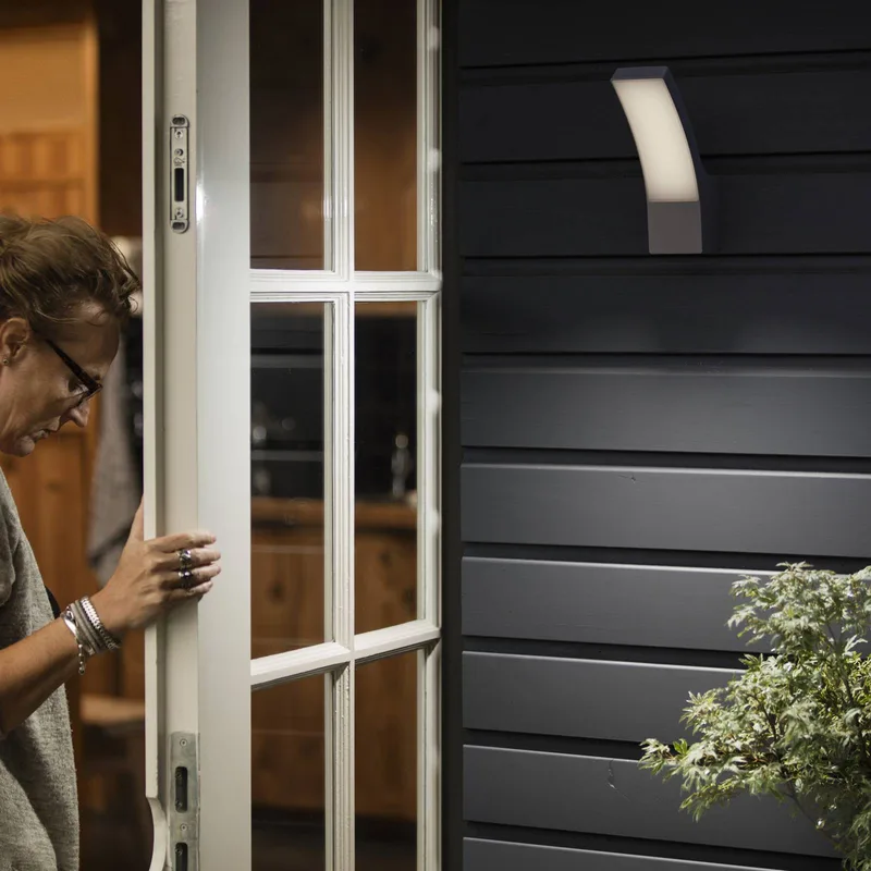 Splay LED buitenwandlamp 4.000 K från Philips i Antracit – produktbild