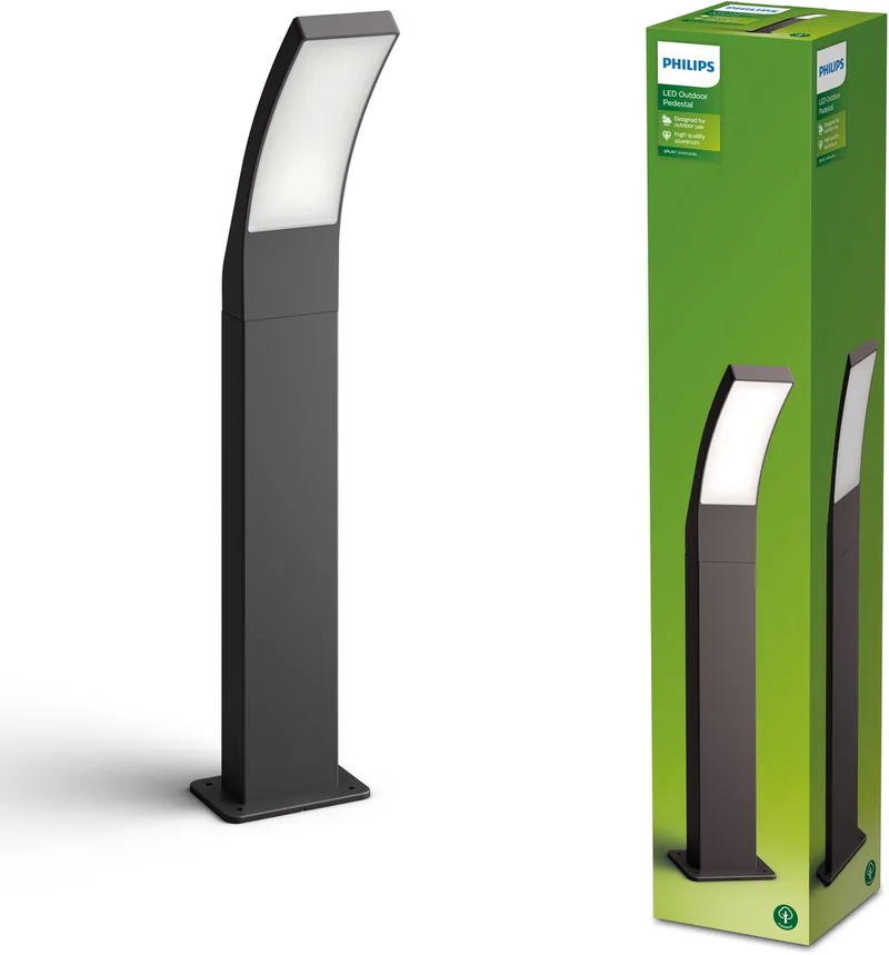 Splay Pedestal Anthracite 12W 27K HV von Philips in Anthrazit – Produktfoto