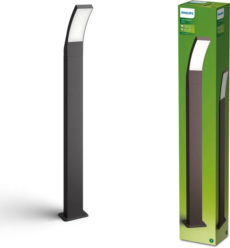 Splay Post Anthracite 12W 27K HV från Philips i Antracit – produktbild