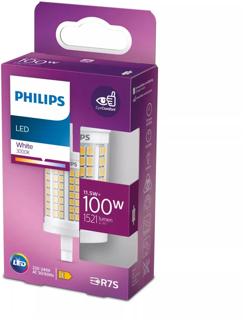 Staaflamp - 100W - R7S fitting - Helderwit licht by Philips – product photo
