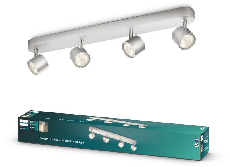 Star spot en saillie, 4-lichts de Philips en Aluminium – photo produit