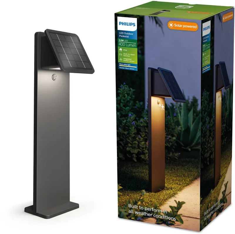Philips 8721103172808 Philips Tavenlor Außenstandleuchte von Philips in Schwarz – Produktfoto