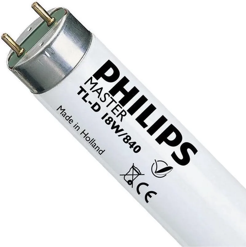 TL-D Super 80 TL-lamp G13 - 18W - Koel Wit Licht - Niet Dimbaar - 2 stuks fra Philips – produktbillede