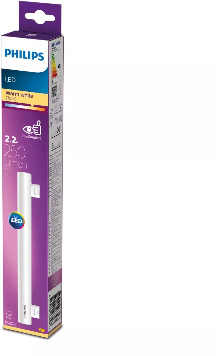 LED 26356700 LED-lamp EEK E (A - G) 2.2 W = 2.2 W (Ø x L) 3 cm x 30 cm 1 st från Philips – produktbild