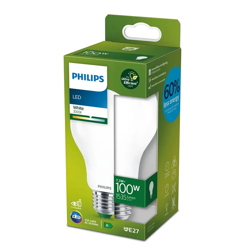 Ampoule Led Classic E27 73w 1535 Lumens 3000k 7 X 127 Cm de Philips – photo produit 2 sur 3