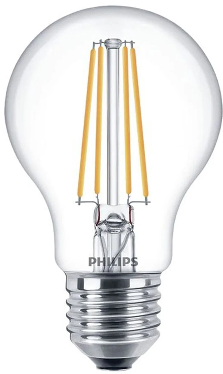 Voordeelpak 10x Philips Corepro LED Lamp E27 Peer Helder 7W 806lm - 827 Zeer Warm Wit | Vervangt 60W by Philips – product photo