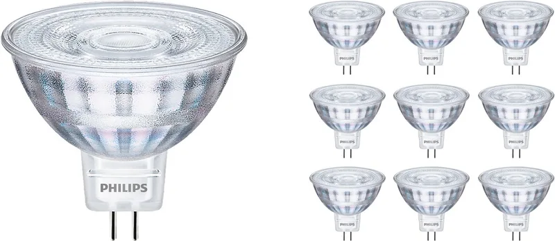 Voordeelpak 10x Philips Corepro LED Spot GU5.3 MR16 2.9W 230lm 36D - 827 Zeer Warm Wit | Vervangt 20W de Philips – photo produit