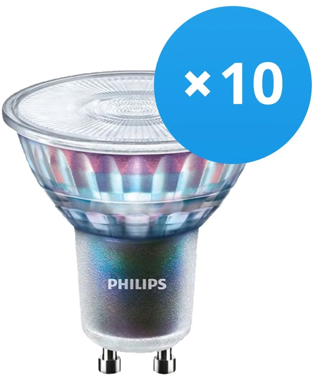 Voordeelpak 10x Philips MASTER LED Spot ExpertColor GU10 PAR16 5.5W 400lm 36D - 940 Koel Wit | Beste Kleurweergave - Dimbaar - Vervangt 50W de Philips – photo produit