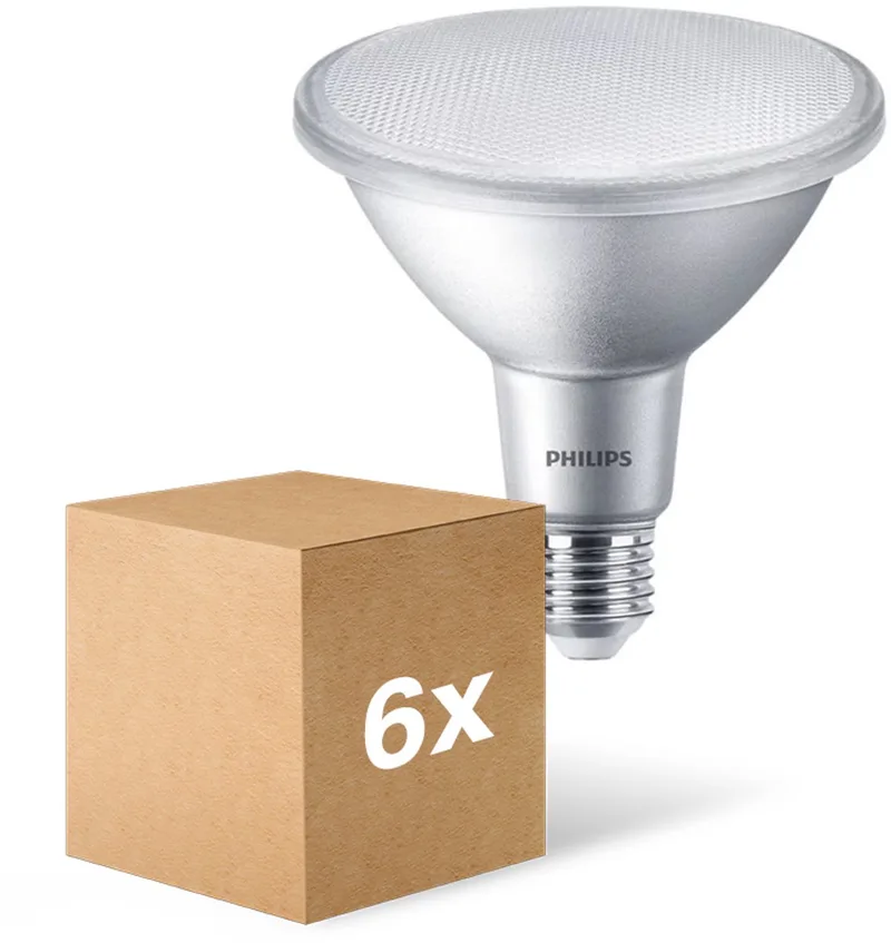 Voordeelpak 6x Philips CorePro LED Lamp Reflector E27 PAR38 9W 750lm 25D - 927 Zeer Warm Wit | Beste Kleurweergave - Vervangt 60W de Philips – photo produit