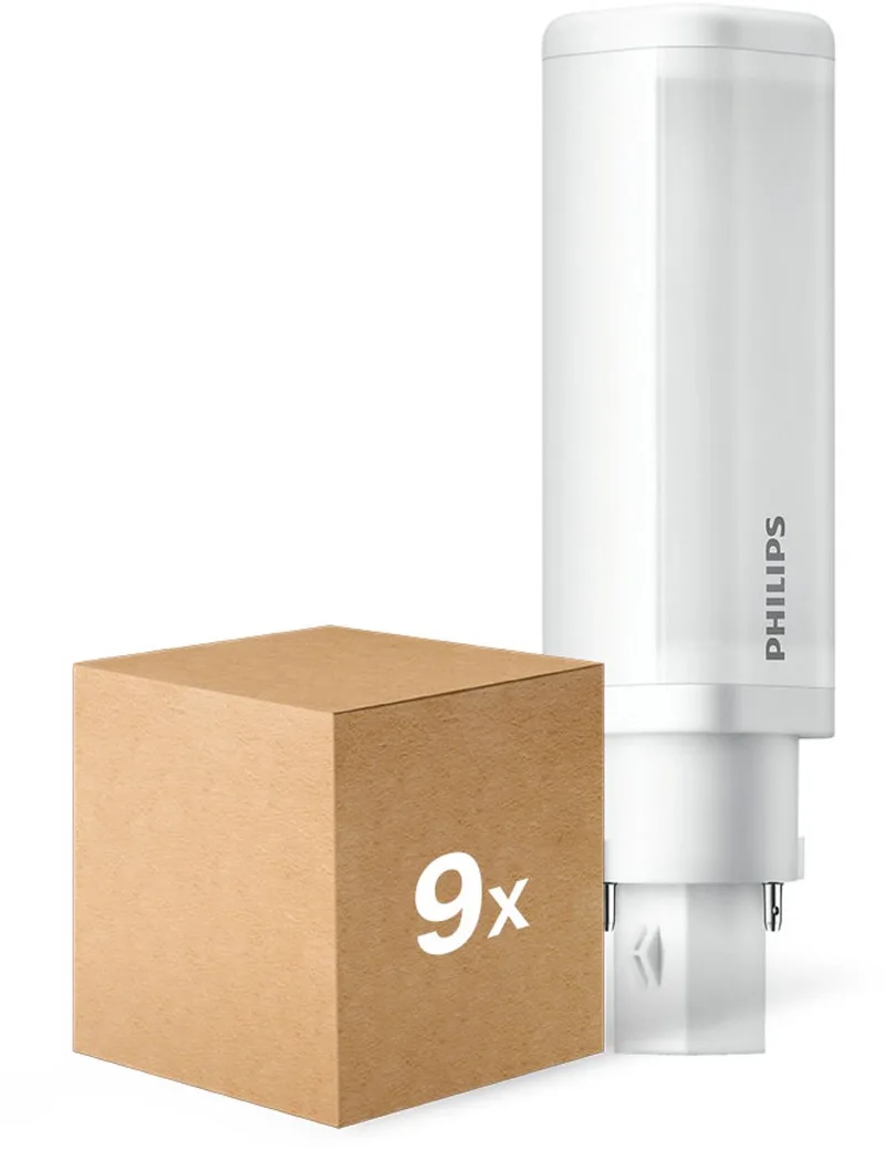 Voordeelpak 9x Philips CorePro PL-C LED 5.9W 600lm - 830 Warm Wit | 2-Pin - Vervangt 13W de Philips – photo produit