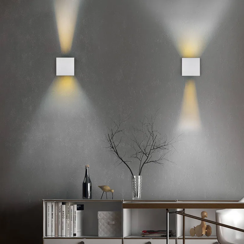Buitenwandlamp Talent, titaniumkleurig, breedte 10 cm, sensor de Reality en Titanium – photo produit
