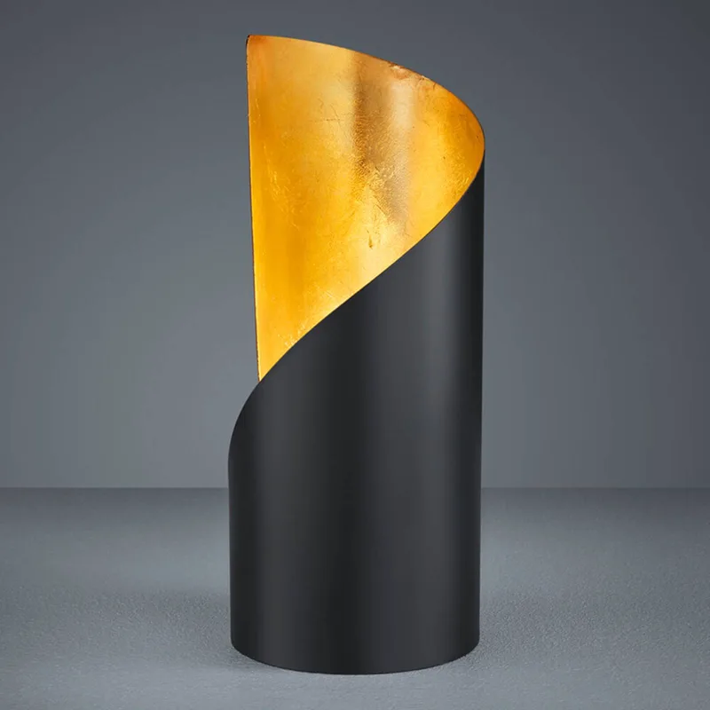 Frank bordlampe - sort og guld fra Reality i Zwart-goud – produktbillede