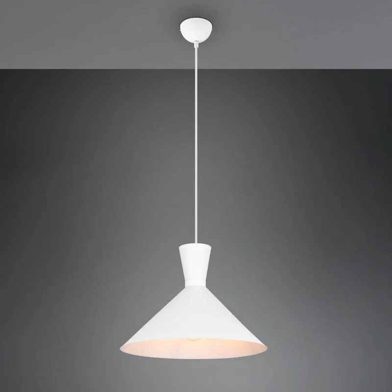 Hanglamp Enzo, 1-lamp, Ø 35 cm by Reality in White – product photo