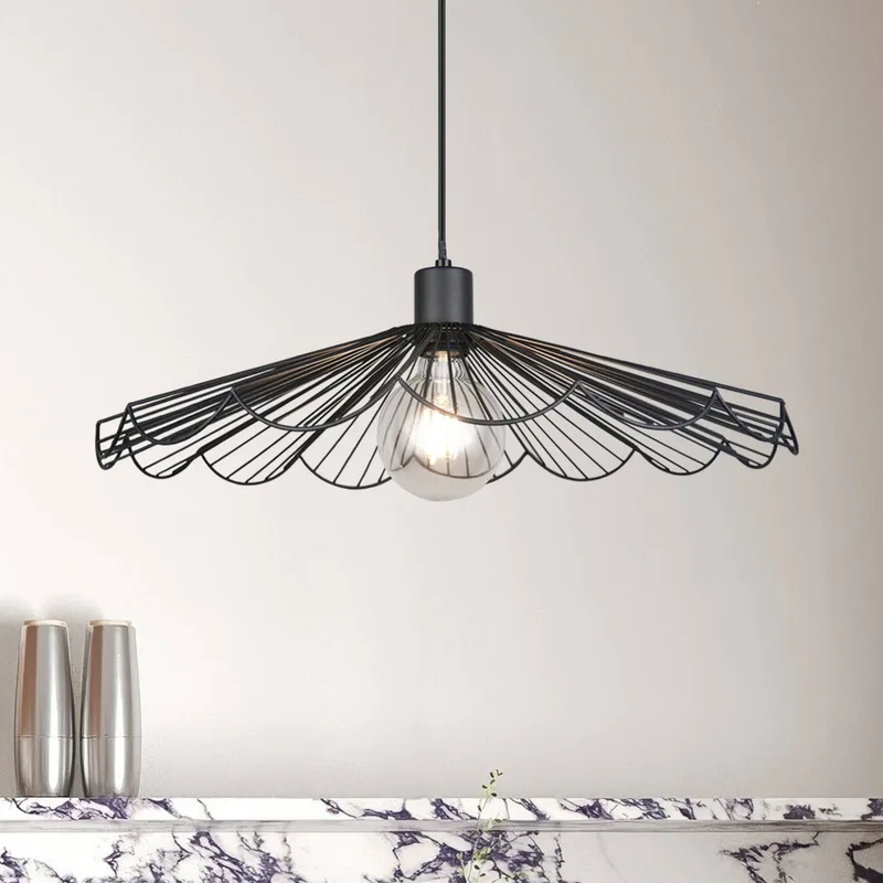 Hanglamp Margarita, Ø 50 cm, E27, metaal von Reality in Schwarz – Produktfoto