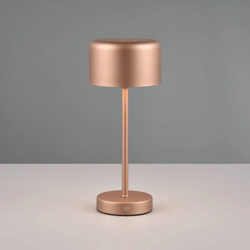 Jeff LED tafellamp, hoogte 30 cm, metaal fra Reality i Koffie – produktbillede