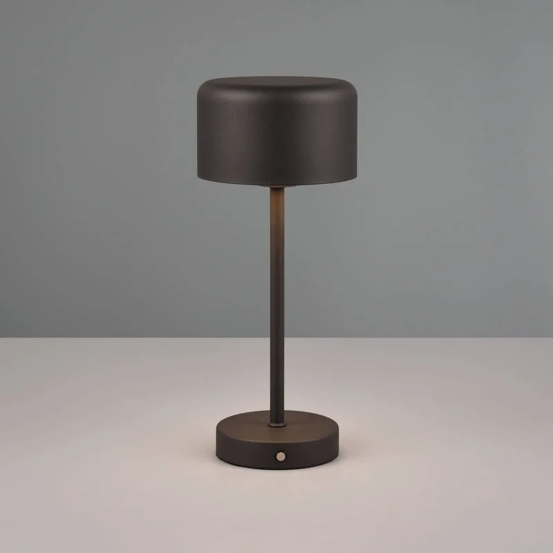 Jeff LED tafellamp, mat zwart, hoogte 30 cm, metaal van Reality in Zwart mat – productfoto