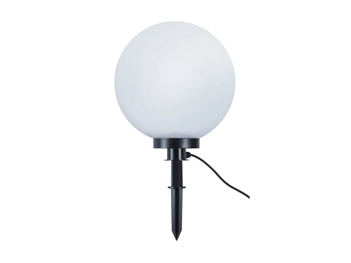 Kugelleuchte, LED wechselbar, Warmweiß, Ideen Gartenbeleuchtung Garten-kugeln Wegbeleuchtung Leuchtkugel Ø40cm von Reality in Weiß – Produktfoto